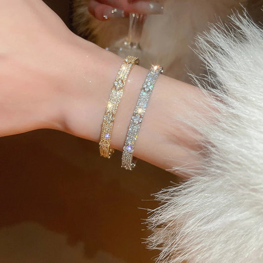 Cubic Zircon Bangle Bracelets