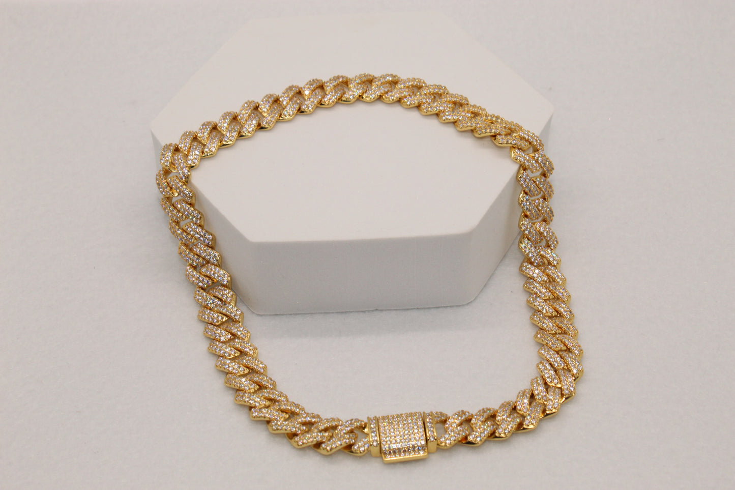 Chunky Cuban Link Bling Necklace