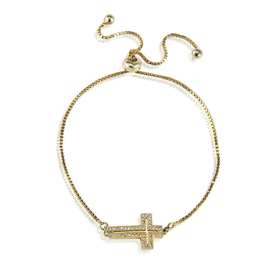 Cross Bracelet -Gold