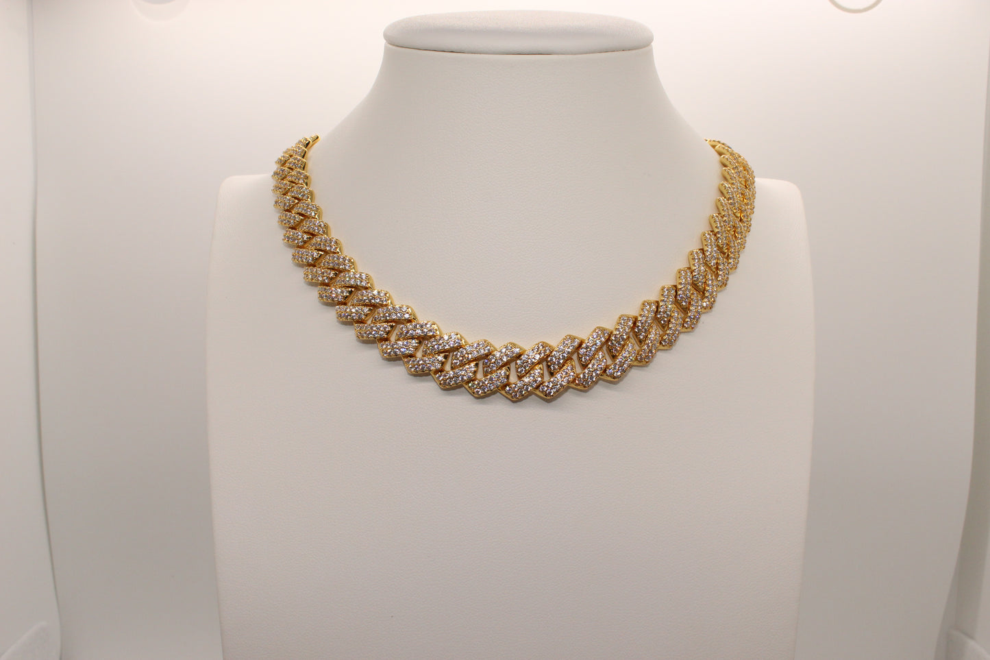 Chunky Cuban Link Bling Necklace