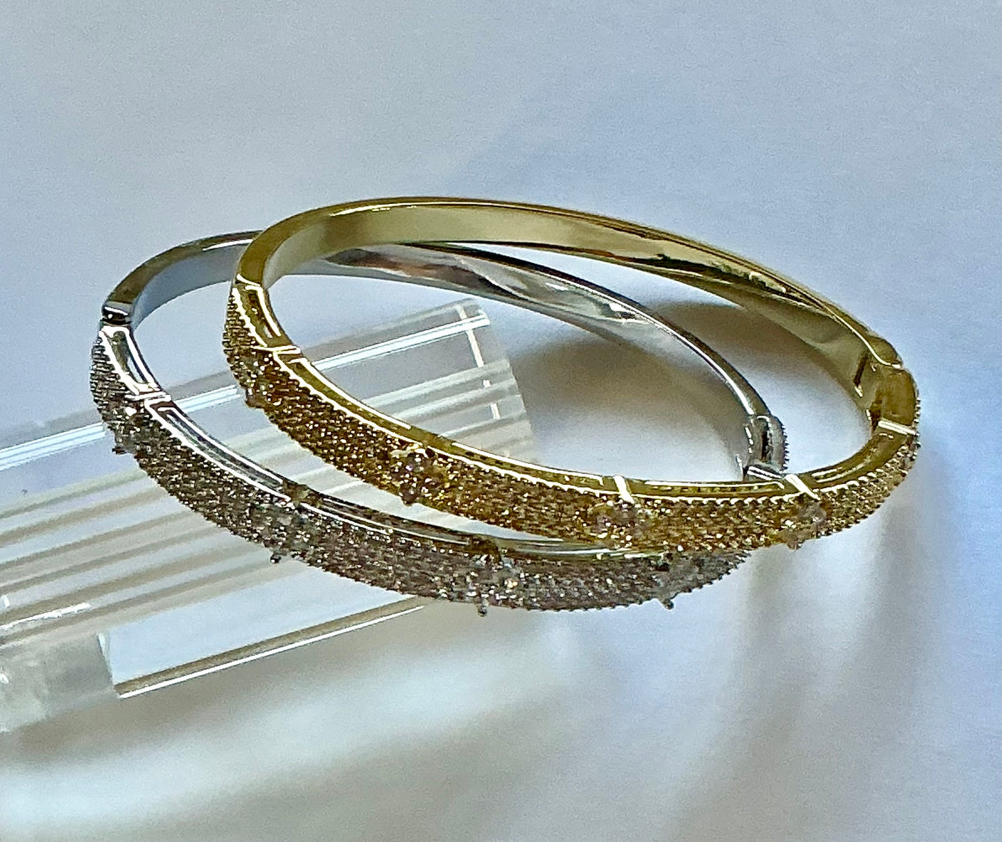 Cubic Zircon Bangle Bracelets