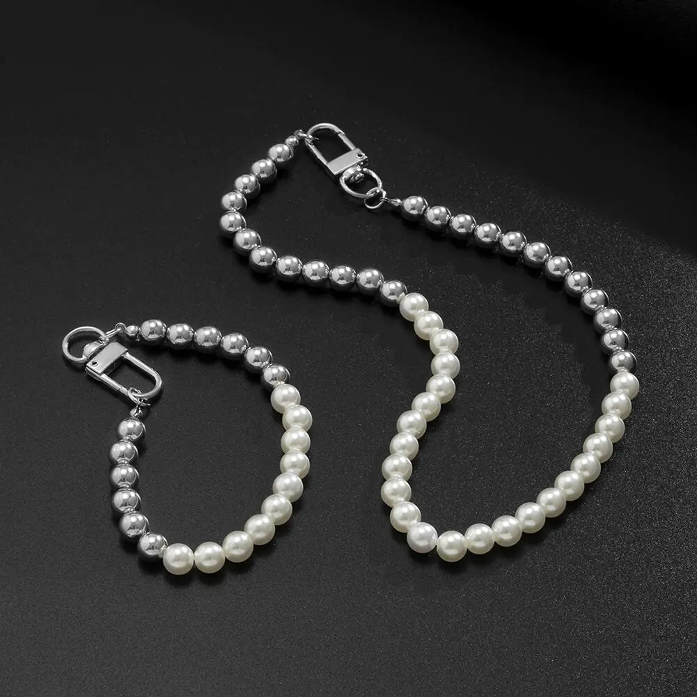 Natural Pearl Stitching Jewelry Set