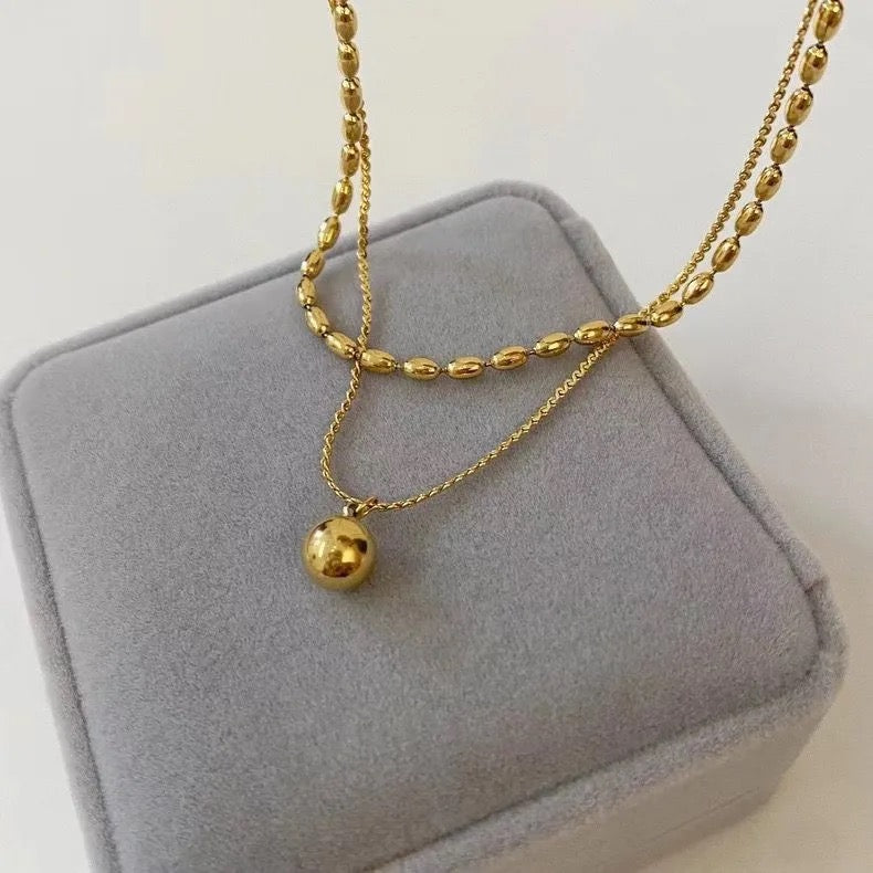 Gold Plated Stainless Steel Necklace