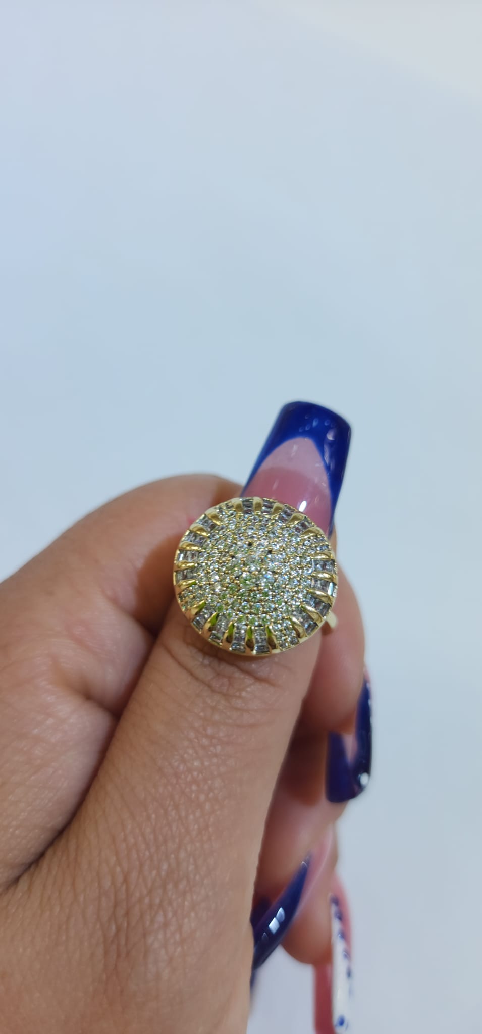 Gold Filled Diamond Studs Ring