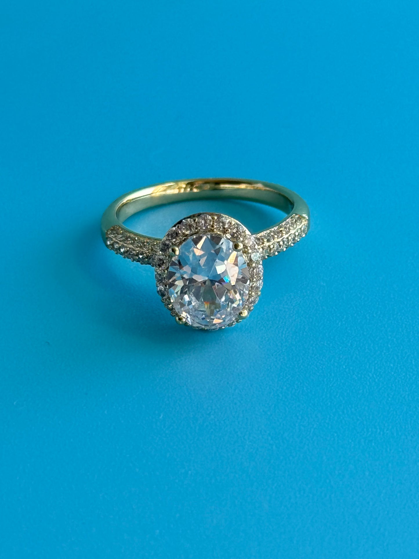 Elegant Gold Filled Diamond Ring